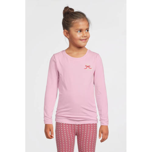 Quapi longsleeve roze Meisjes Stretchkatoen Ronde hals Printopdruk - maat 146/152 afbeelding