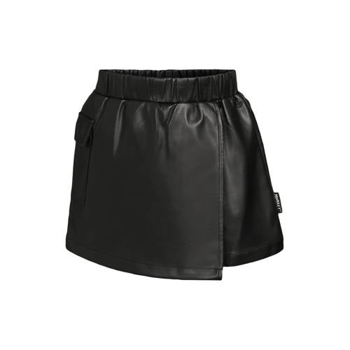 Me & My Monkey imitatieleren skort Rain zwart Rok Meisjes Polyester Effen - maat 146/152 afbeelding