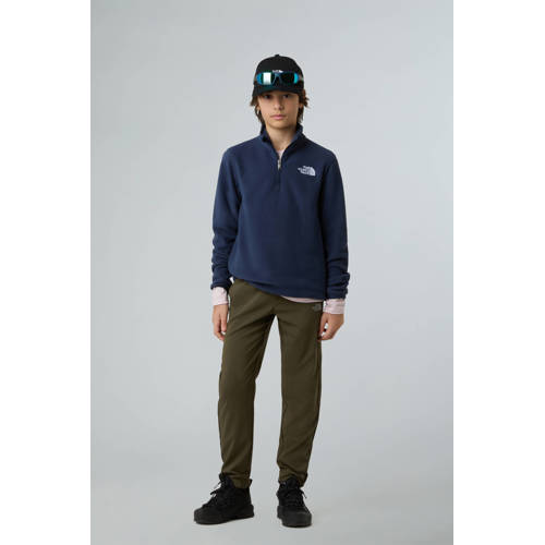 The North Face fleece sweater Glacier donkeblauw Effen