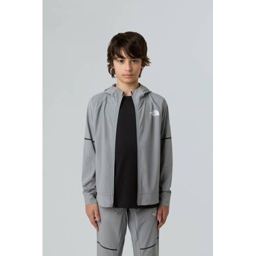 The North Face trainingsjack Mountain Athletics grijs Vest Jongens/Meisjes Polyester Capuchon - maat 158/164 afbeelding