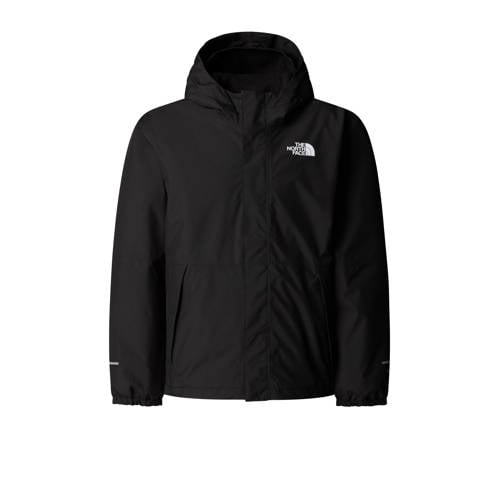The North Face jas Antora zwart Jongens/Meisjes Polyester Capuchon Effen