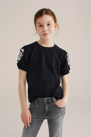 blousetop zwart