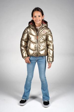 gewatteerde jas goud