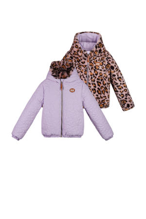reversible jas paars