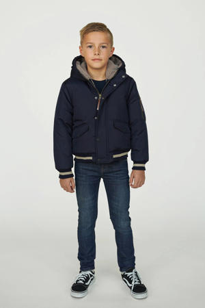 winterjas donkerblauw