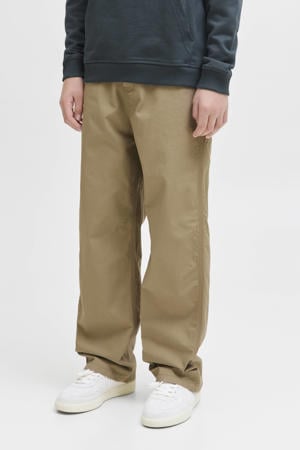 wide leg casual broek bruin