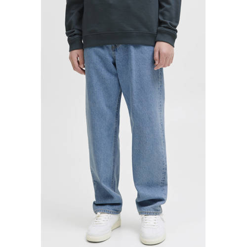 JACK & JONES JUNIOR relaxed high waist loose fit jeans medium blue denim Blauw - maat 134 afbeelding