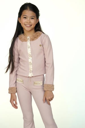 flared casual broek beige