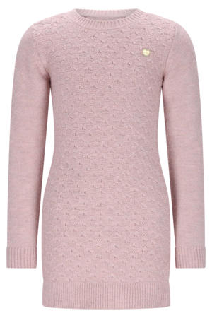 korte jurk gebreid roze