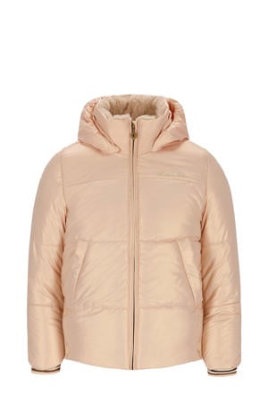 gewatteerde jas roze