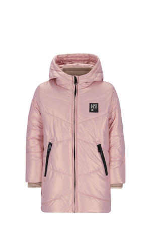 gewatteerde jas roze