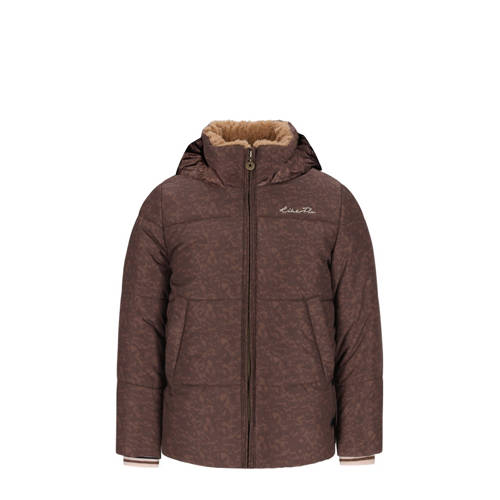 Like Flo gewatteerde jas bruin Meisjes Polyester Capuchon All over print - maat 110 afbeelding