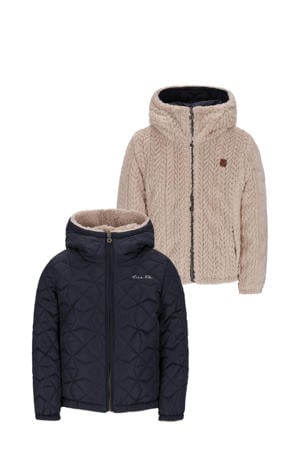 reversible jas donkerblauw