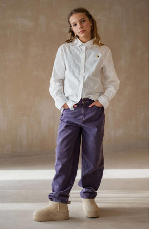 loose fit jeans paars