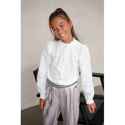 Like Flo loose casual broek zilver Meisjes Polyester Effen