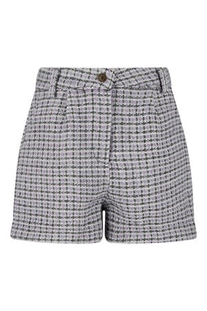 casual short met wol paars