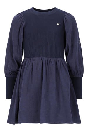 korte jurk donkerblauw