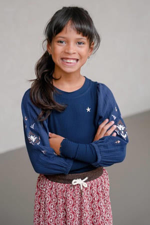 blousetop donkerblauw