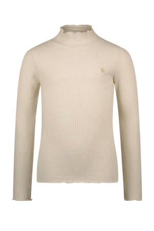 longsleeve beige met glitter