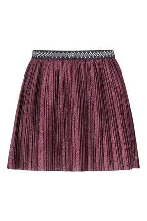 korte rok met glitter rood