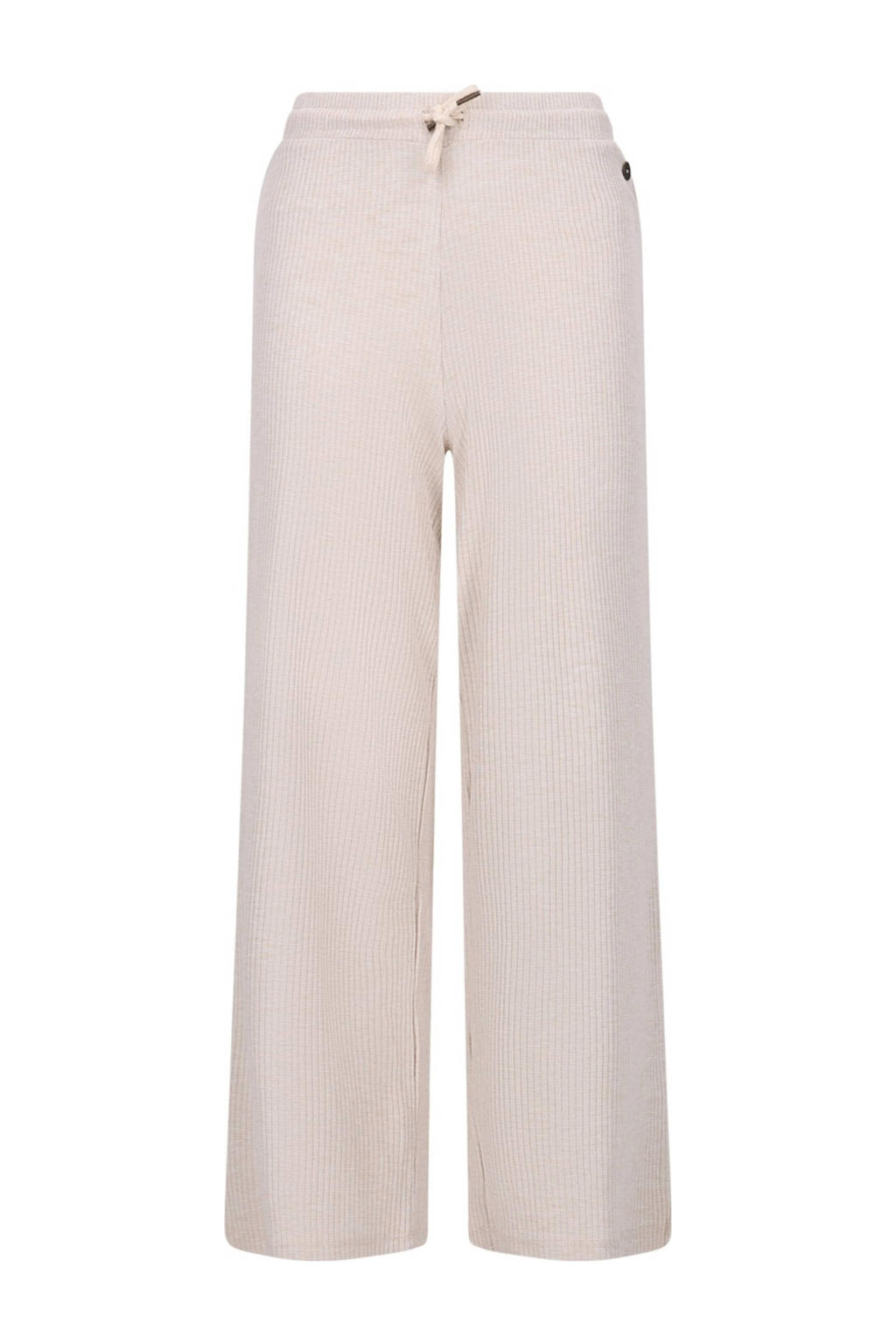 Ecru meisjes Like Flo loose casual broek van viscose met regular waist, elastische tailleband met koord en effen