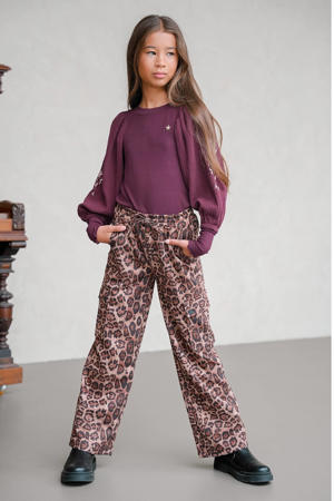 wide leg cargobroek bruin