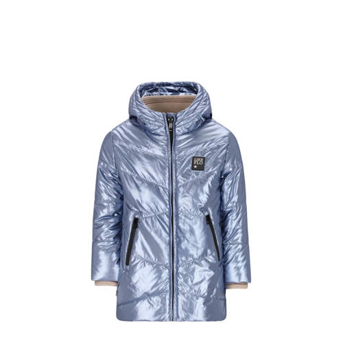 Like Flo gewatteerde jas blauw Meisjes Polyester Capuchon Effen