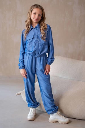 casual broek blauw