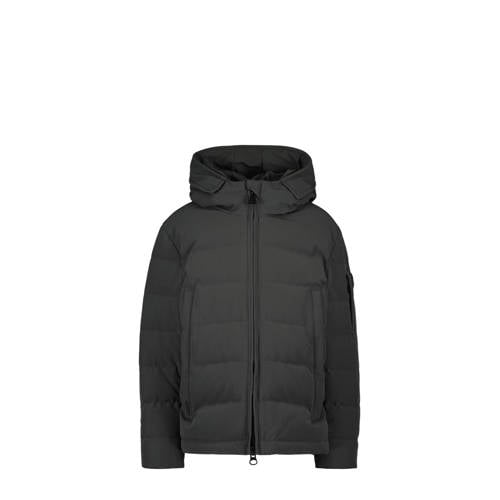 Airforce winterjas grijs Jongens Polyester Capuchon Effen