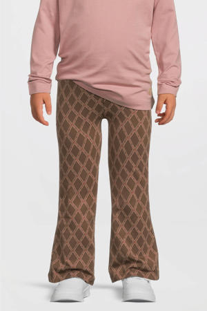 regular flared broek bruin