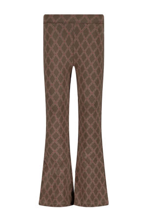 regular flared broek bruin