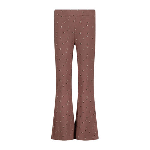 LEVV Little flared legging roze Broek Meisjes Stretchkatoen All over print - maat 116 afbeelding