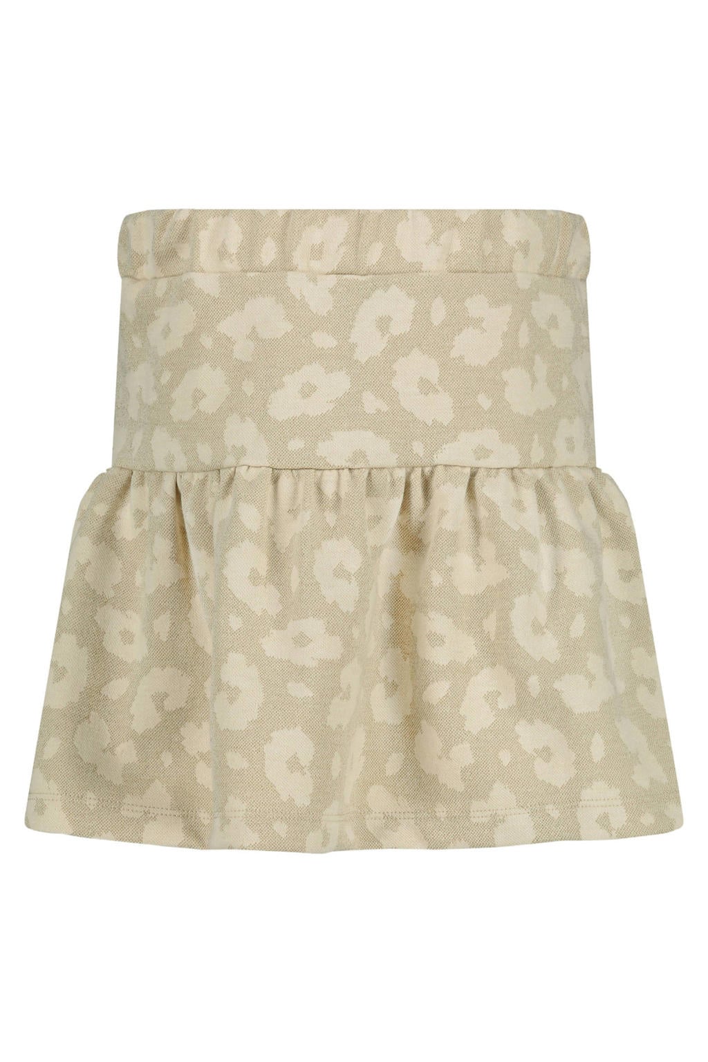 Ecru en witte meisjes LEVV Little midi rok gemaakt van polyester en met elastische tailleband