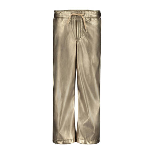 LEVV Little imitatieleren regular casual broek goud Meisjes Imitatieleer - maat 116 afbeelding