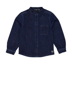 denim overhemd donkerblauw
