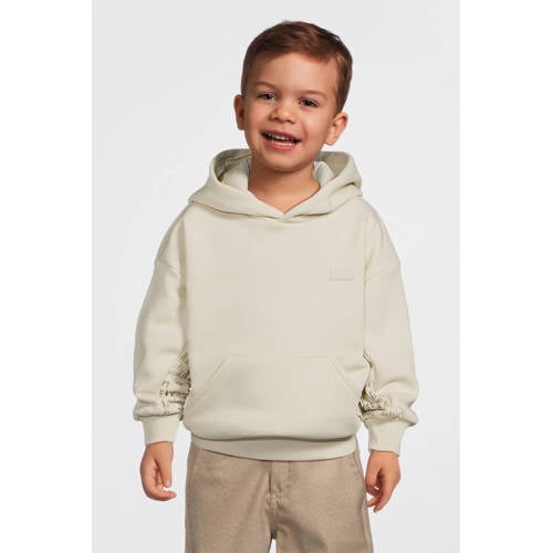 LEVV Little hoodie ecru Sweater Meisjes Katoen Capuchon Effen