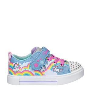   sneakers met lichtjes blauw/roze