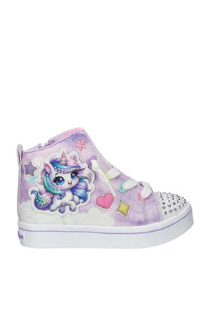sneakers met lichtjes lila