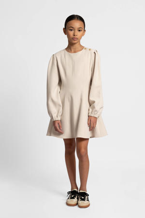 korte jurk beige