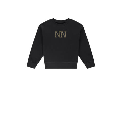 NIK&NIK sweater zwart Printopdruk - maat 164 | Sweater van NIK&NIK afbeelding
