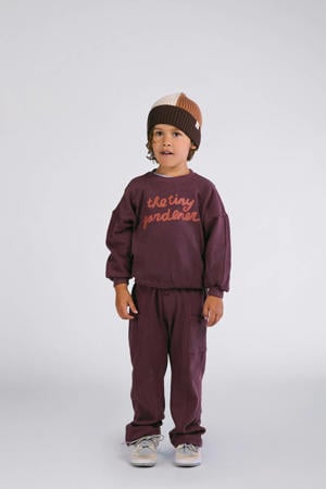 straight casual broek donkerrood