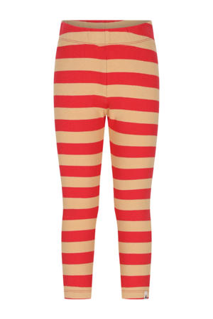gestreepte legging rood