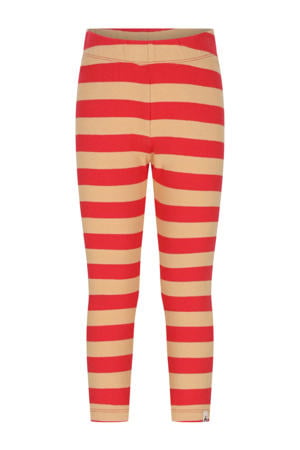 gestreepte legging rood