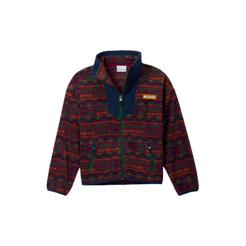 Columbia fleece vest Sequoia Grove donkerrood Outdoor vest All over print - maat 140 afbeelding