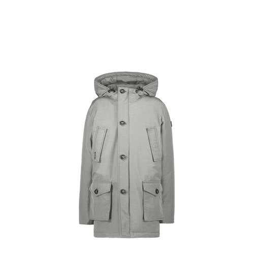 Airforce parka grijs Jas Jongens Katoen Capuchon Effen