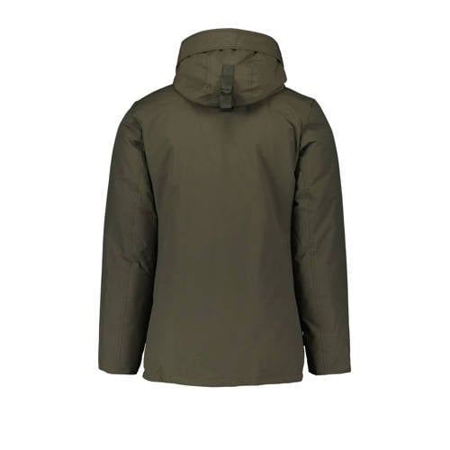 Airforce winterjas Groen Jongens Polyester Capuchon Effen