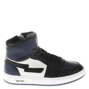 leren sneakers donkerblauw