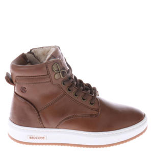  leren sneakers bruin