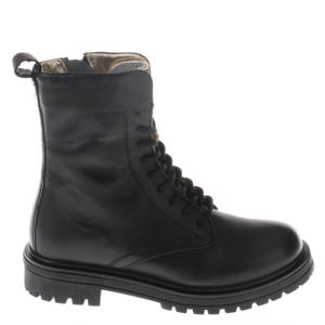 leren veterboots zwart