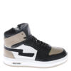 Red Code leren sneakers taupe multi